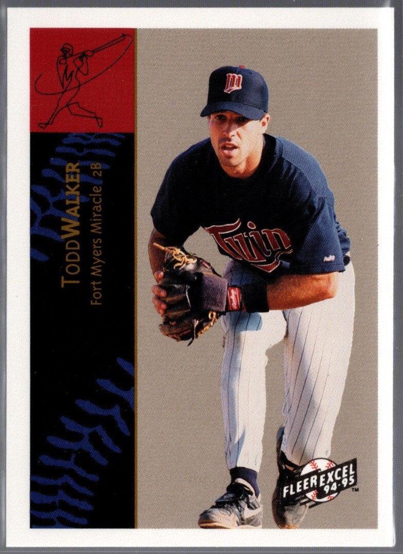 1994-95 Fleer Excel Todd Walker #89 Minors RC Rookie NM Twins Baseball Card