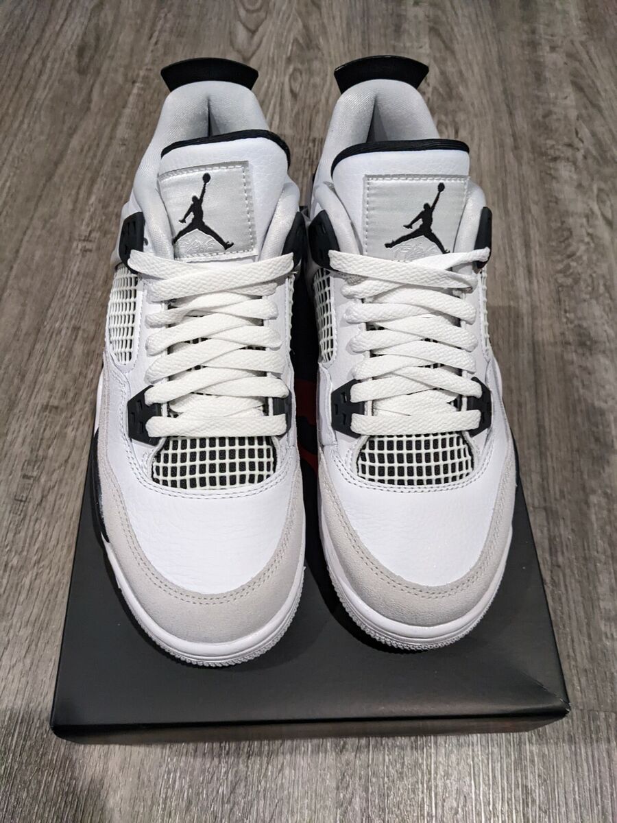 Youth Size 5.5 - Nike Air Jordan 4 Retro Military Black (GS Youth Size 5.5 - Nike Air Jordan 4 Retro Military Black (GS