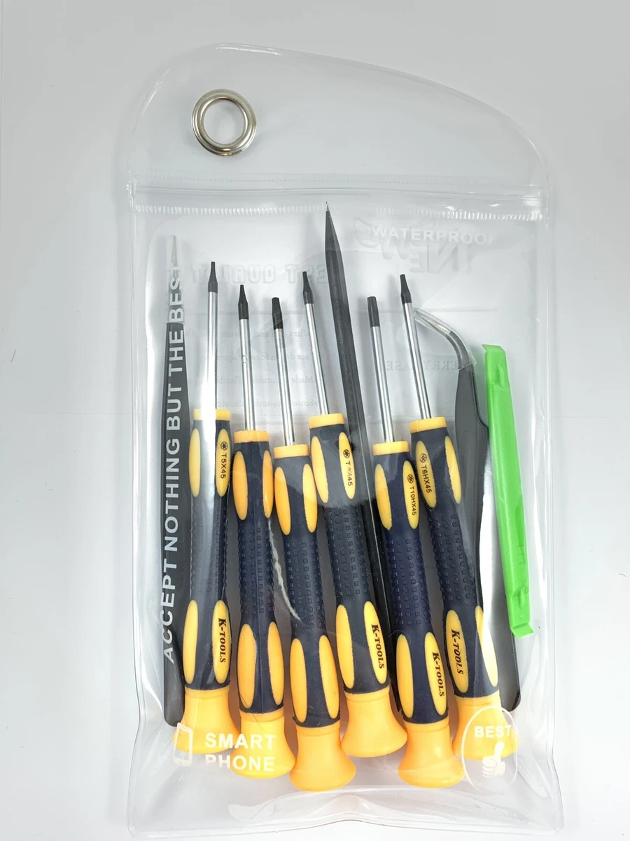 Best Torx Screwdriver Set W T3 T4 T5 T6 T8 T10 Security Bit ESD Tweezer Pry Tool