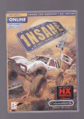 VIDEO GAME 1 INSANE no limits game pc cd rom with manual and other demos ITA