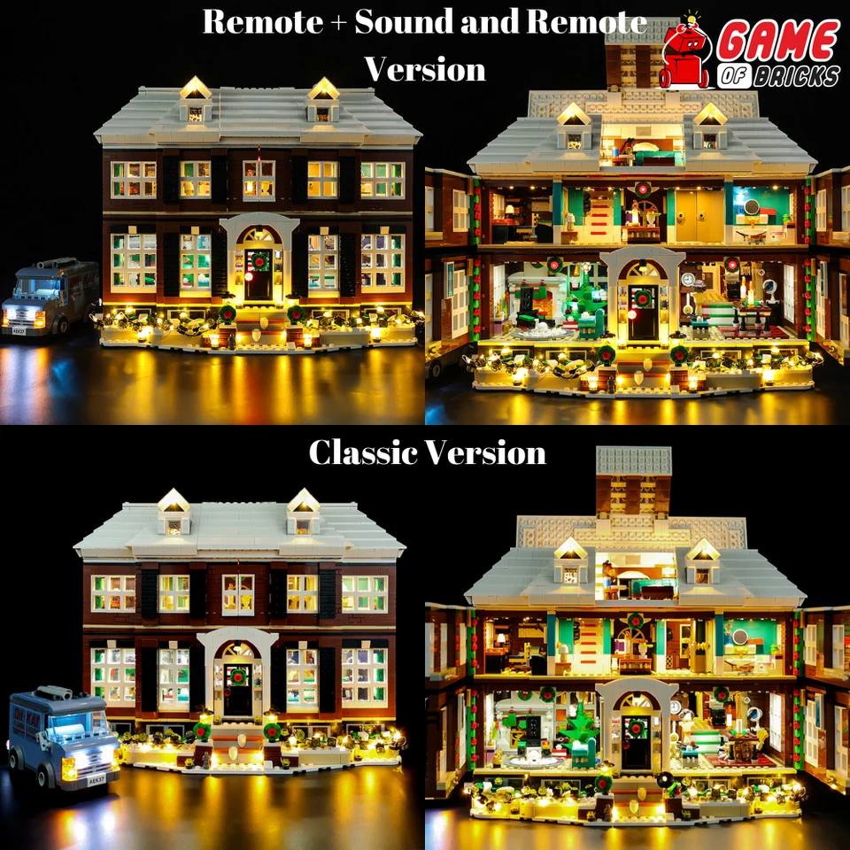 LED Light Kit for Home Alone - Compatible with LEGO® 21330 Set (Classic Version) - Image 3 of 4