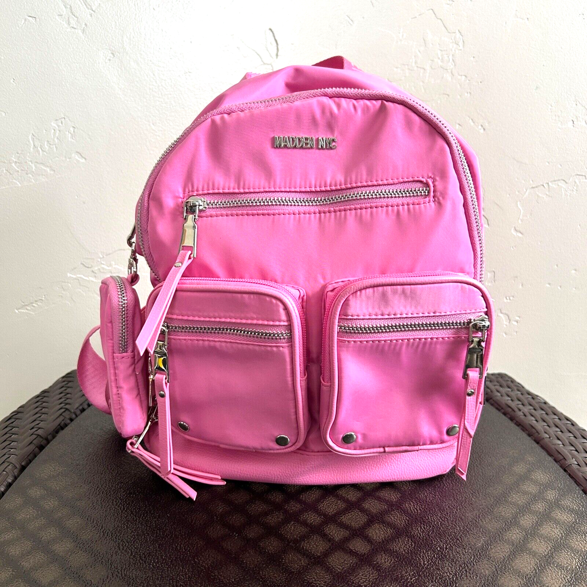Madden NYC women's Mini Backpack Purse Pink