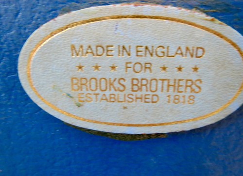 Made in England BROOKS BROTHERS Large Size WICKER PICNIC BASKET SET w Tablecloth - Picture 2 of 13