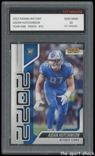 2022 Aidan Hutchinson Panini Year One 1st Graded 10 Lions NFL Rated Rookie Card