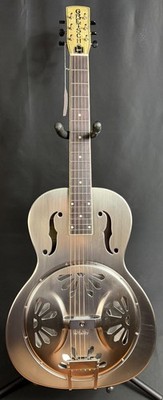 Gretsch G9221 Bobtail Steel Body Round Neck Resonator Guitar w Fishman Nashville