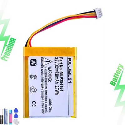 For JBL Go 2 2H GO2 Speaker Battery Replacement GO2/MLP284154 MLP284154 730mAh