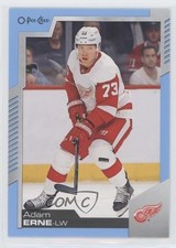 2020-21 O-Pee-Chee Blue Border Adam Erne #17 0a4