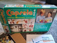 capsela 400 construct 22 motorized land and water toys. Original box. Never used