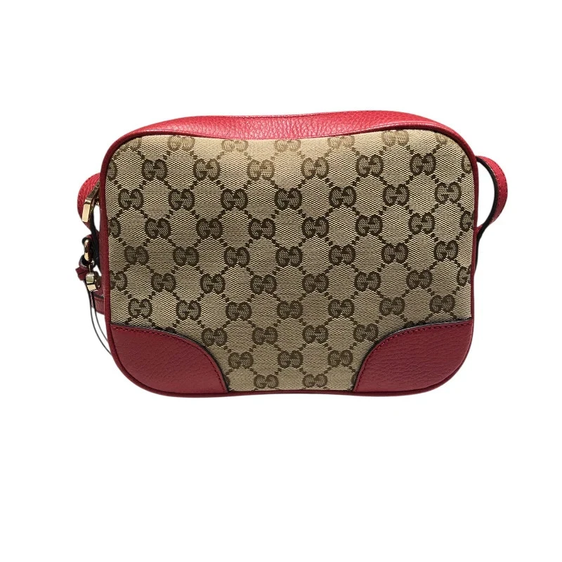 Gucci — GUCCI GG Marmont Red Canvas Shoulder Bag 449413 #OKB3919