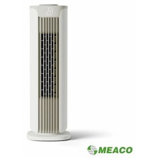 Meaco Sefte 19" Tower Fan Warm Pebble 12 Speed Oscillating Quiet Fan