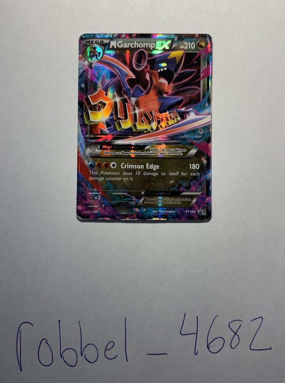 Pokemon TCG M Garchomp EX XY168 XY Promo Holo Full Art English 2016 HP