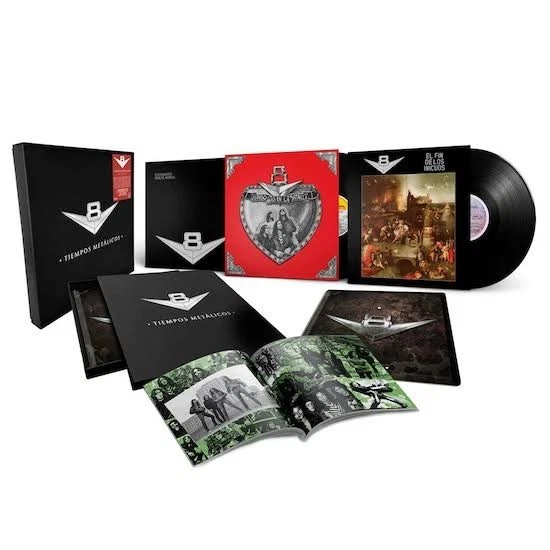 VINYL BOX SET (3 LPs + Book) V8 TIEMPOS METALICOS DELUXE EDITION NEW SEALED