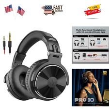 Wired Over Ear Headphones Hi-Res Studio Monitor  Mixing DJ Stereo Headsets w...