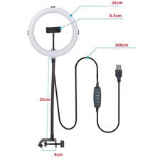 Overhead Selfie Ring Light with Three Color Temperatures for Content Creators