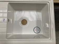 SINGLE BOWL REVERSIBLE DRAINER CERAMIC KITCHEN SINK 1010 X 520MM - RRP £345