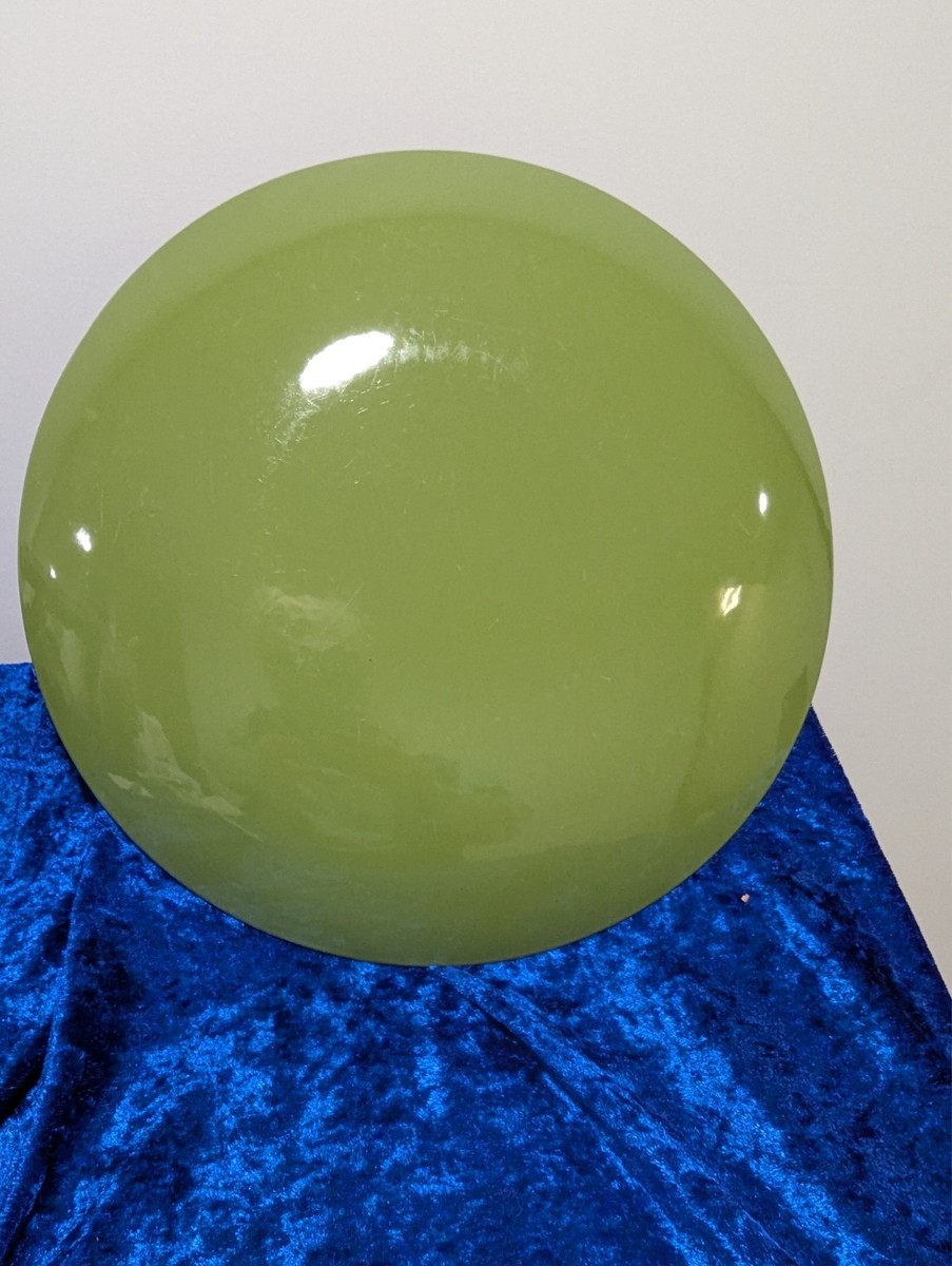 Vintage CATHERINEHOLM LOTUS PLATE MCM Round Green Enamelware