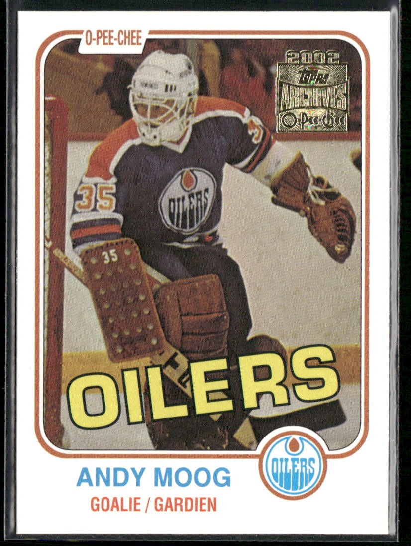 2001-02 Topps / O-Pee-Chee Archives Andy Moog #24 Edmonton Oilers
