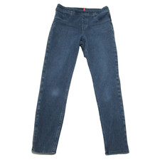 Spanx Jean Jeggings Women  s Size Medium 30x27 Indigo Blue Ankle Pull On Skinny