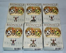 2001 Lego Bionicle TURAGA Village Elders of Mata Nui (8540 - 8545) Box + Posters
