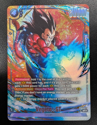 ベジータGT SR★ 【DUAL EVOLUTION】　FB09-117 2枚 Vegeta : GT FB09-117 Alternate Art Dual Evolution Dragon Ball Card