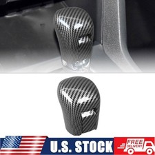 Carbon Fiber Abs Interior Gear Shift Knob Cover Trim For Honda Civic 2016-2021 Carbon Fiber Abs Interior Gear Shift Knob Cover Trim For Honda Civic 2016-2021