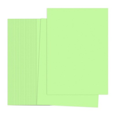 Light Green Color Copy Paper, 50 Sheets 11.7x8.3'' A4 70gsm