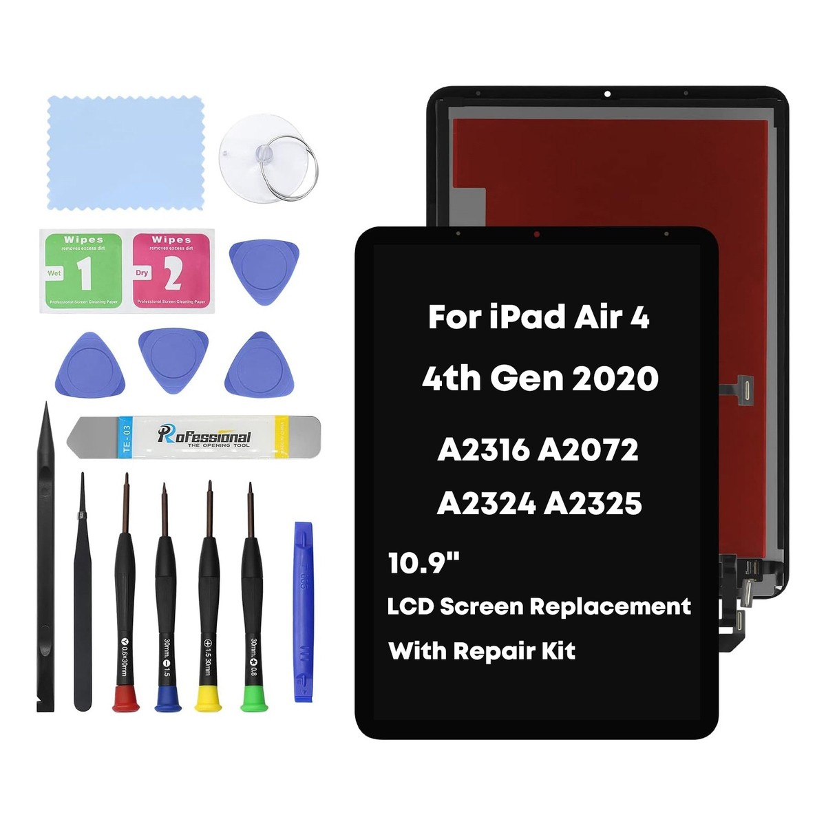 For iPad air 4 Generation A2072 A2324 A2325 2020 LCD Touch Screen