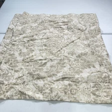 sham pillowcase euro square beige floral paisley linen
