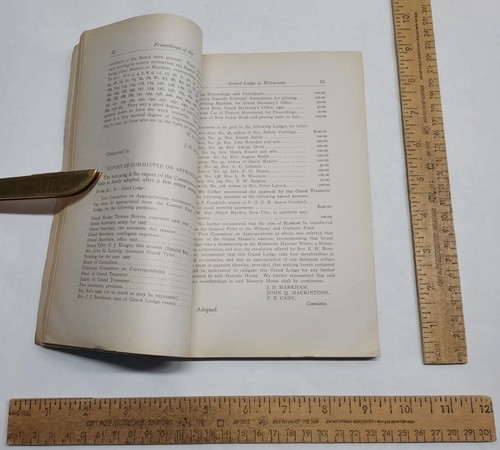 1907 - PROCEEDINGS Of The GRAND LODGE of MINNESOTA - Ancient Free & Accepted Mas - Picture 8 of 11