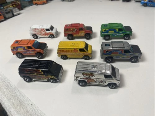 Vintage Hot Wheels Blackwalls Lot Of  (8) SUPER VAN / California Cruisin