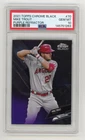 2021 TOPPS CHROME BLACK #70 MIKE TROUT /150 PURPLE REFRACTOR PSA 10 ANGELS MVP