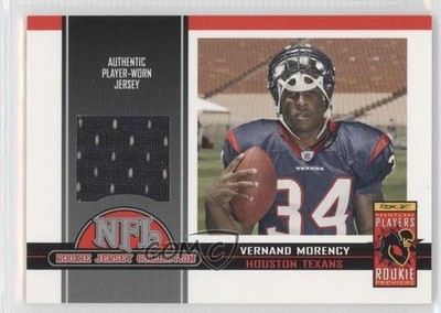 2005 Topps Total Target Rookie Jersey Collection Vernand Morency #6 RC 0v1