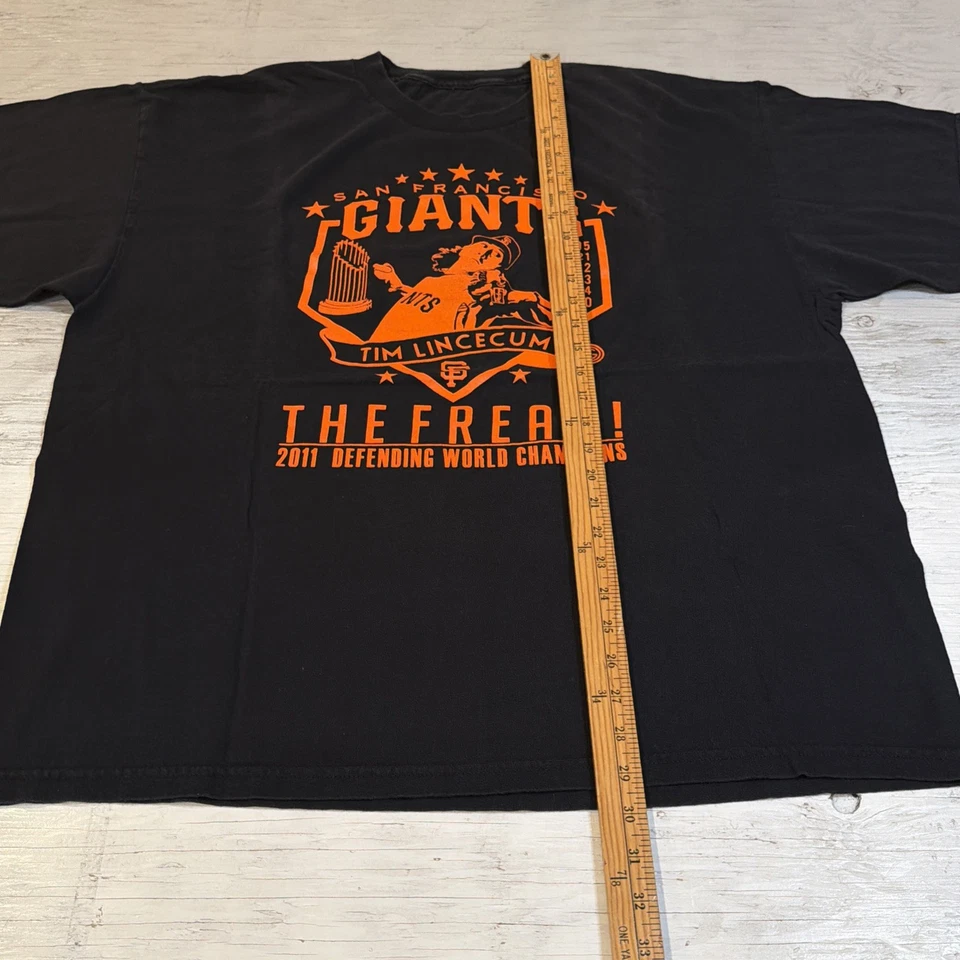 Camisa de béisbol Tim Lincecum The Freak 2011 MLB de colección talla 2XL Foto 4 de 4
