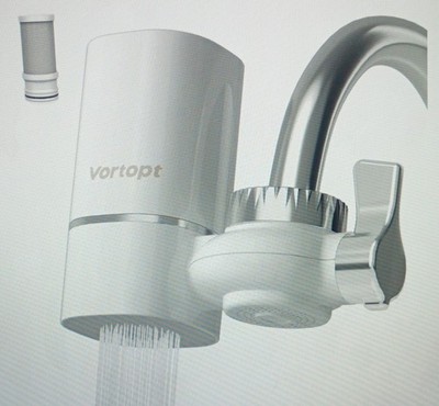 vortopt T1 5-Stage ACF Faucet Mount Water Filter 0.2μm 400 Gallons White