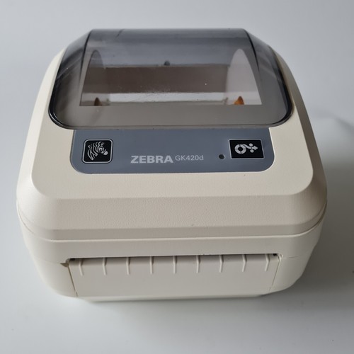 Zebra GK420d Network Label Printer Healthcare Charger USB Cable 250 Labels 736 - Picture 2 of 5