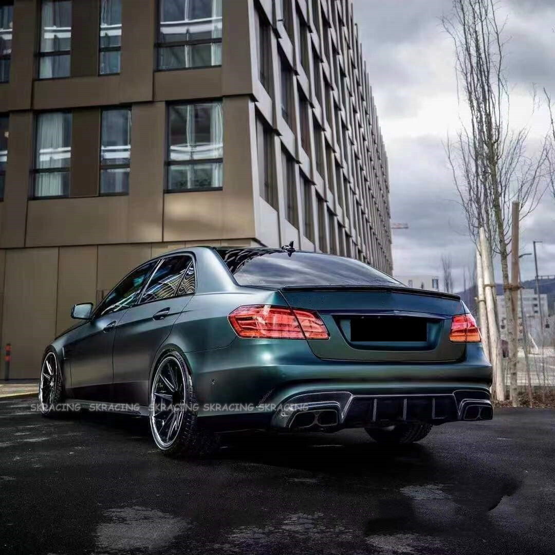 Glossy black Rear Bumper Diffuser Lip Fits Mercedes Benz W212 E350 E63 ...