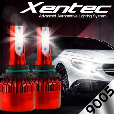 2x Cree 388W 38800LM HB3 9005 COB LED Headlight Bulb 6500K Single White Beam