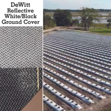 Dewitt Reflective White/Black WovenGround Cover 2FT,3FT,4FT,6FT,12FT x 300FT