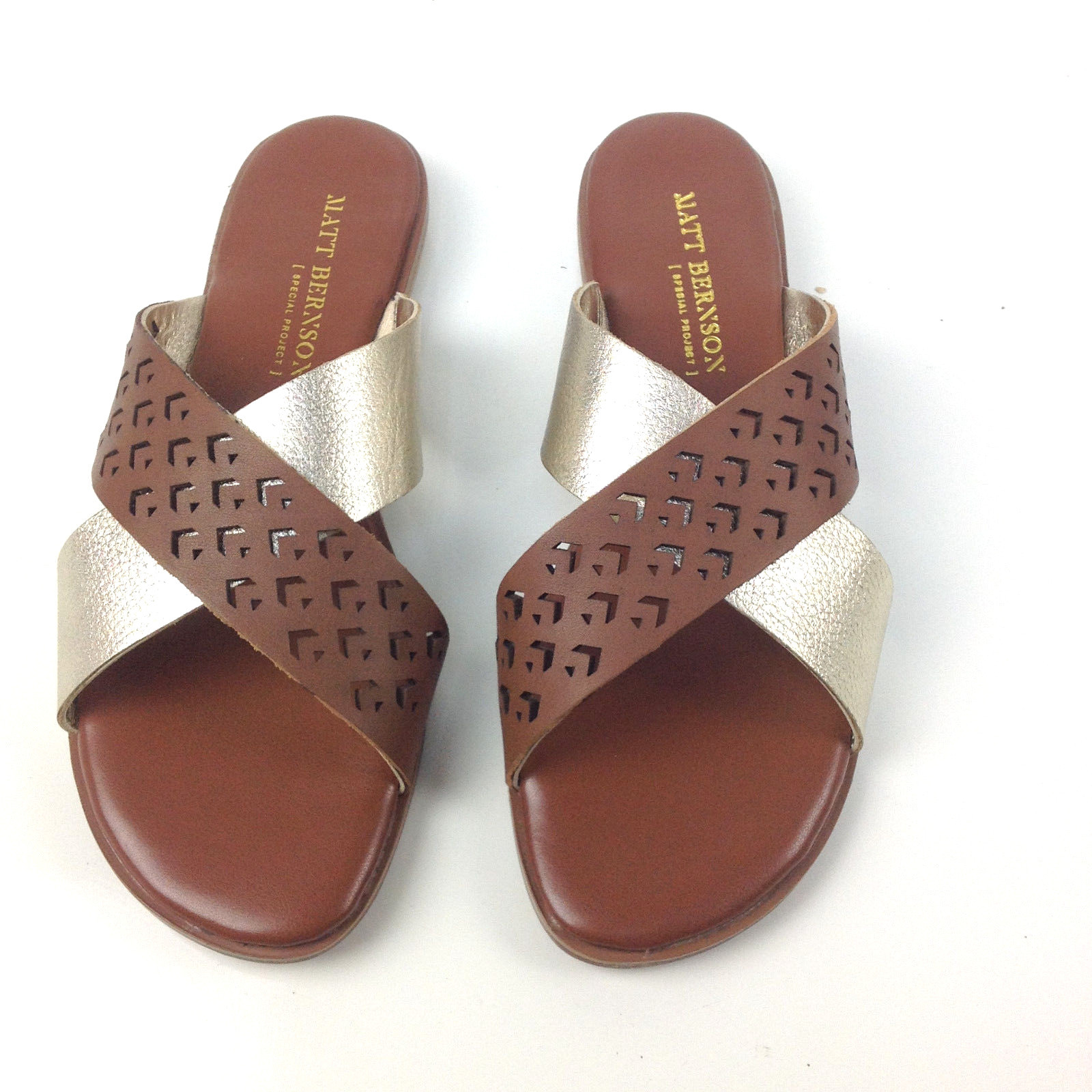 Кожаная сандалия Matt Bernson Special Project Whiskey, размер 7 в ширину