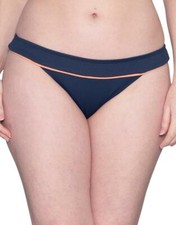 Curvy Kate Poolside Bikini Brief Navy-- UK 16