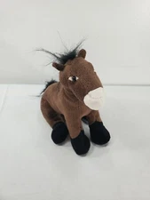 Wishpets Brown White Pony Horse Plush Stuffed Animal Bean Bag 12”