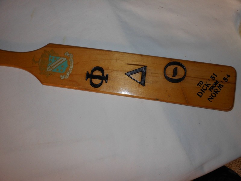 VTG Delta Zeta THETA XI PLEDGE PADDLE KNOX Hazing