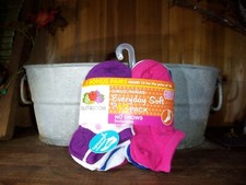 FRUIT OF THE LOOM GIRLS LOW CUT SOCKS 13 PACK SM 6-10.5 KIDS SCHOOL NO SHOW NEW