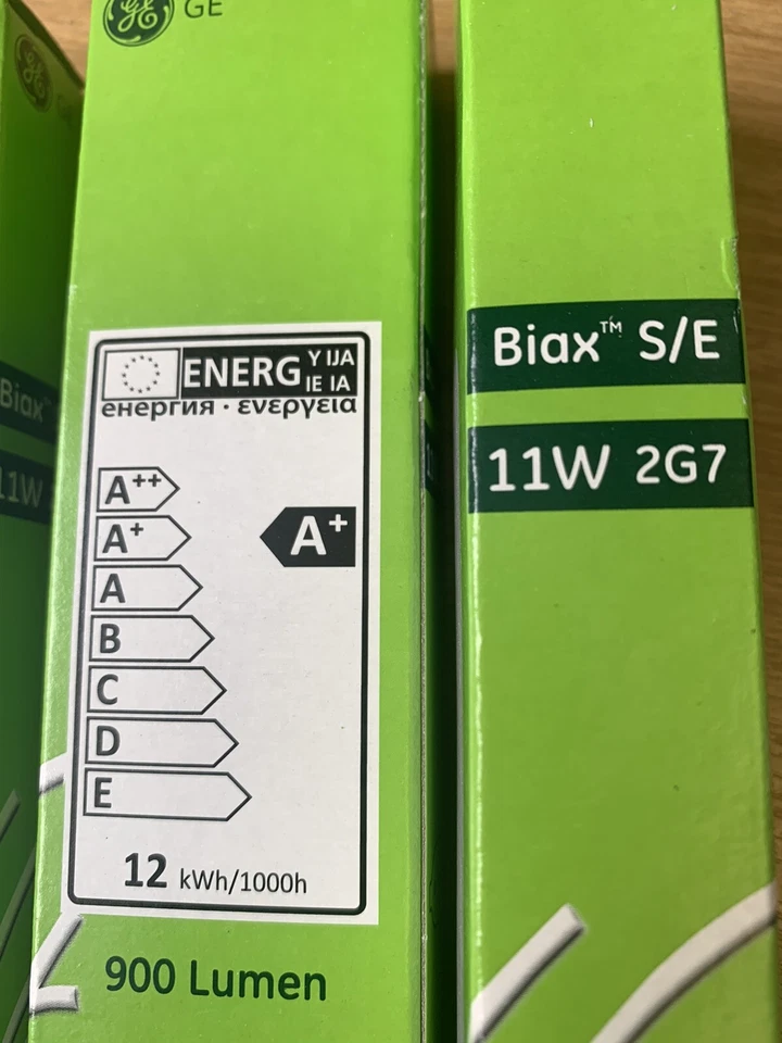 **4off** GE F11BX/827/4P BIAX S/E 11W WARM WHITE 2700K 4PIN FLUORESCENT BULB - Image 2 of 4