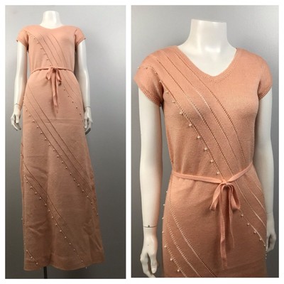 pink pearl sweater dress