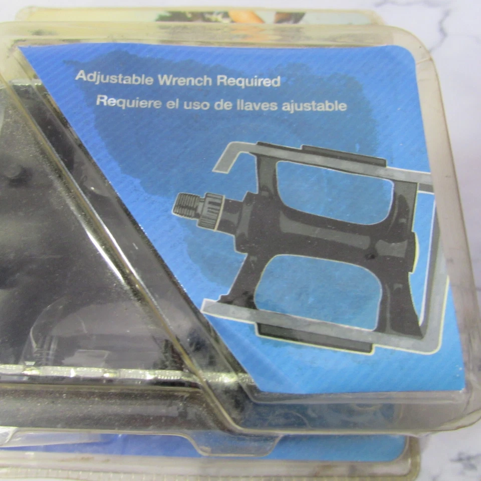 Par de pedales de jaula Bell Metal 9/16" (1006207) ¡Nuevos en paquete! Acero! Foto 3 de 4