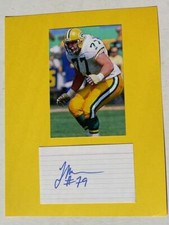 Tony Mandarich Packers Football Hand Signed Autographed 3X5 Card Photo Set Mat