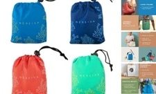 4 Pack 55 Pound Reusable Grocery Bags with attached pouch, Large Capacity, 