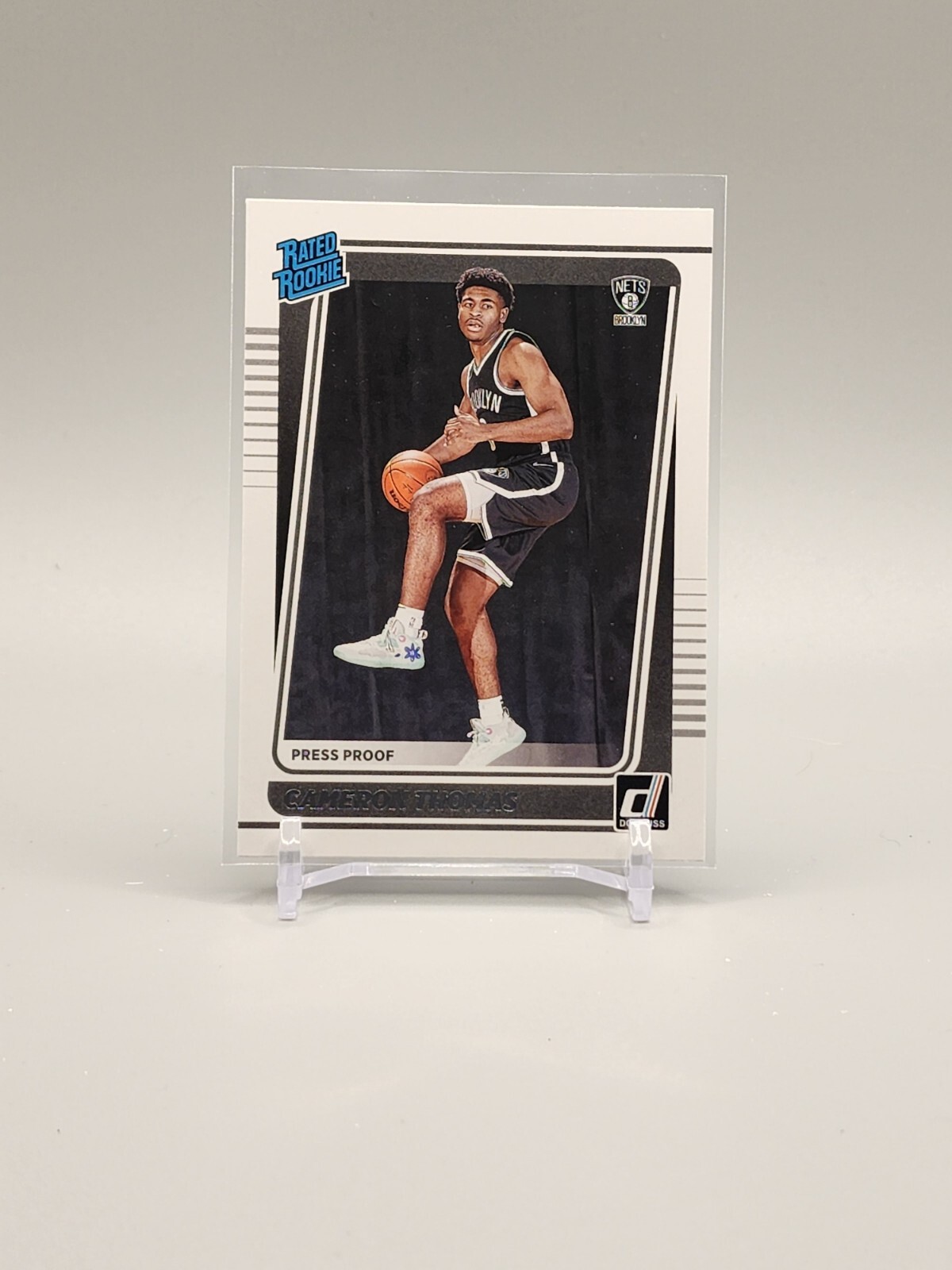 Cameron Thomas 2021-22 Donruss #203 Rated Rookie Silver Press Proof