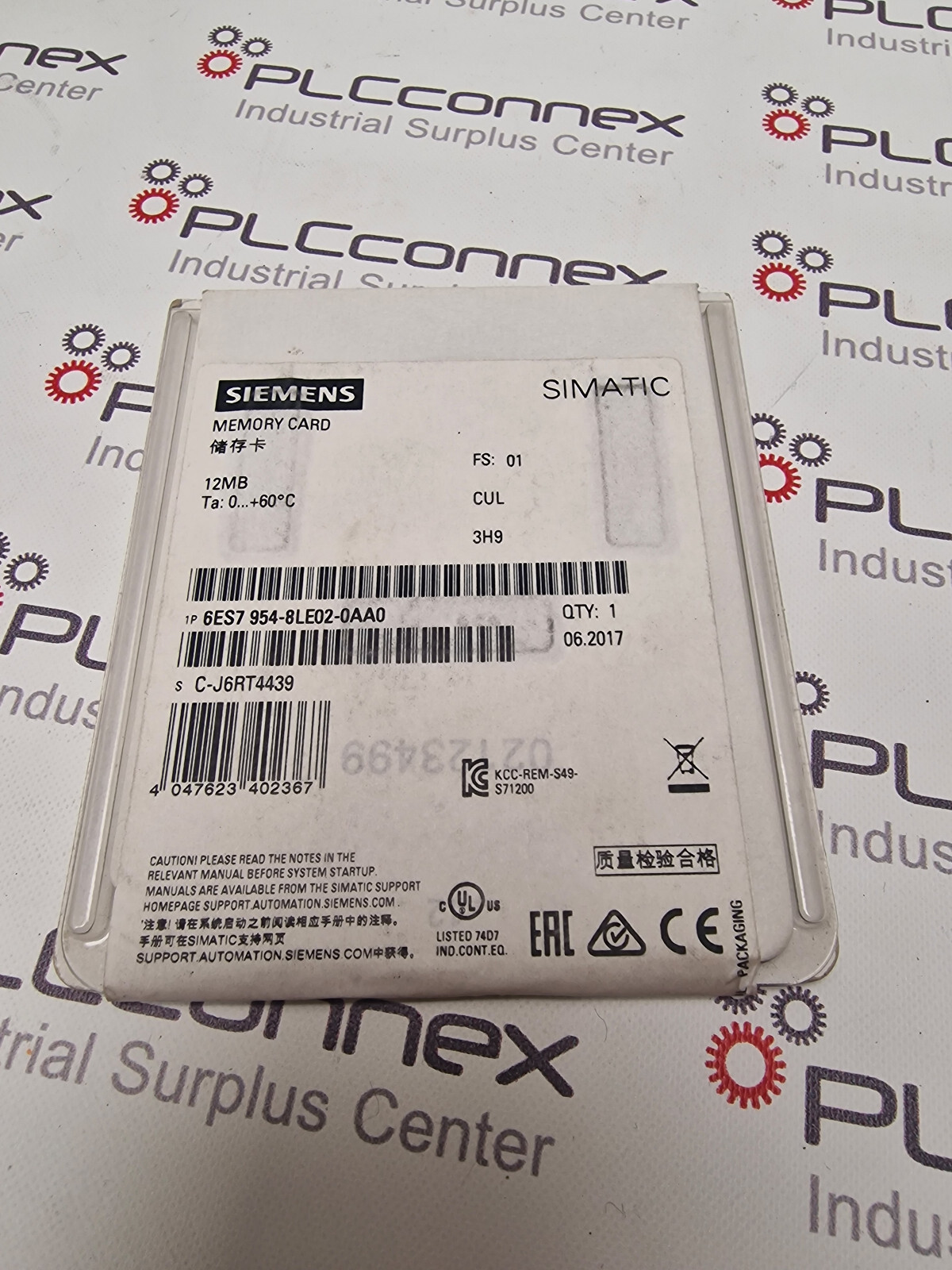 Scheda di memoria Siemens Simatic 6ES7 954-8LE02-0AA0 12 MB Scheda di memoria Siemens Simatic 6ES7 954-8LE02-0AA0 12 MB